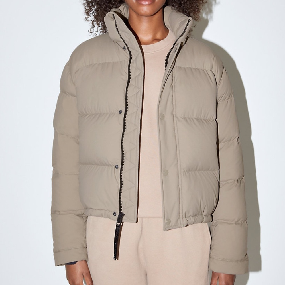 Aritzia Super Puff Shorty Modern Taupe XXS 2XS